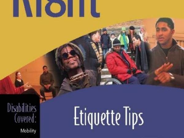 Disability etiquette tips dvd