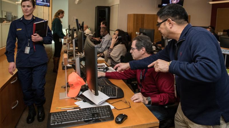 Centers for Disease Control and Prevention (CDC) staff support the 2019 nCoV response in the CDC’s Emergency Operations Center (EOC).
