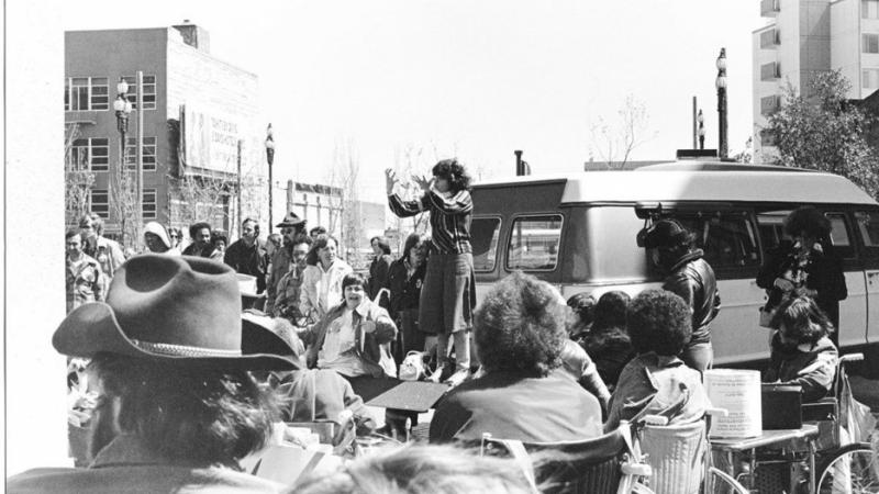 Section 504 sit in protest in 1977
