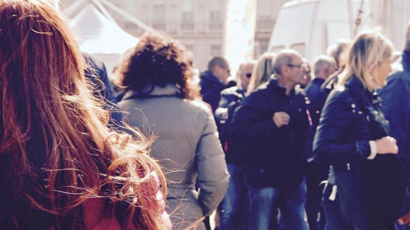 People in a crowd