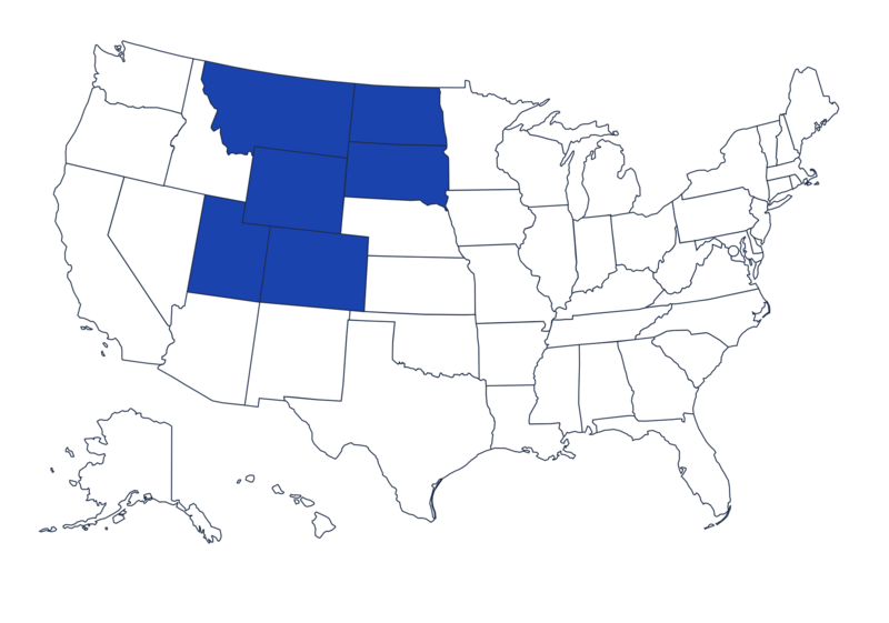 Rocky Mountain ADA region map