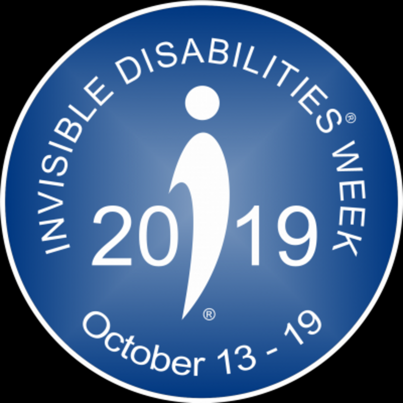 Invisible Disabilities Week 2019 blue logo