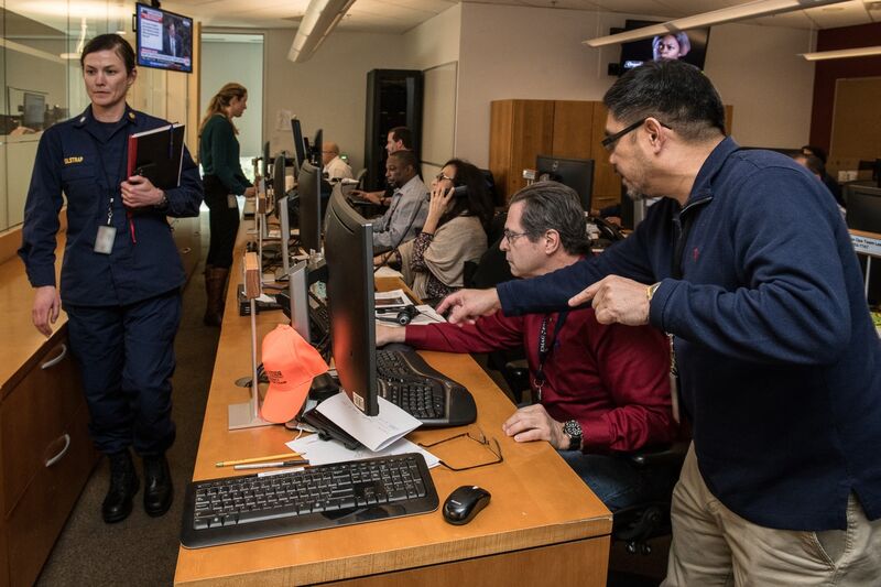  Centers for Disease Control and Prevention (CDC) staff support the 2019 nCoV response in the CDC’s Emergency Operations Center (EOC).