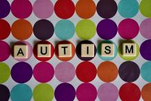 Scrabble letters spelling Autism