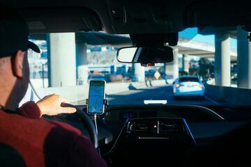 Person driving for a rideshare service