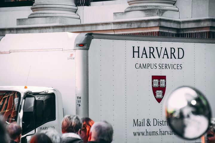 Harvard Campus Services truck