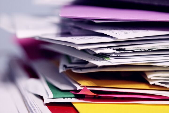 stack of papers and filers