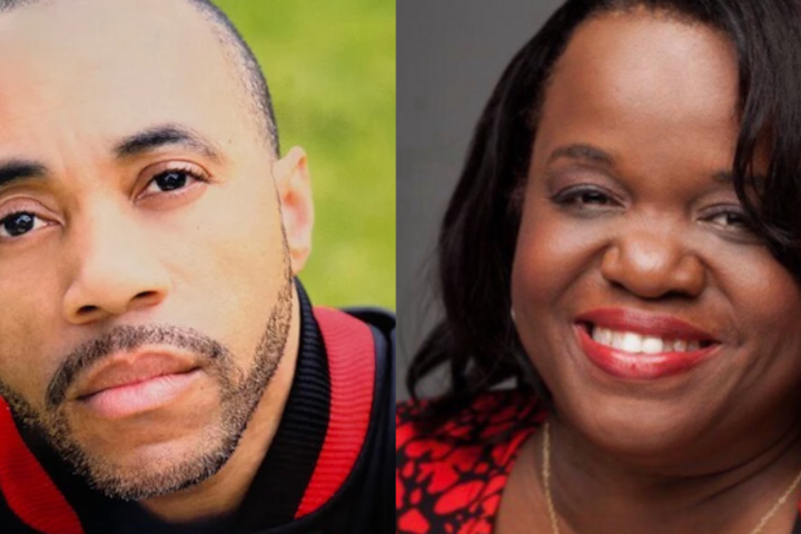 Headshots of Kathy and Dana Woods