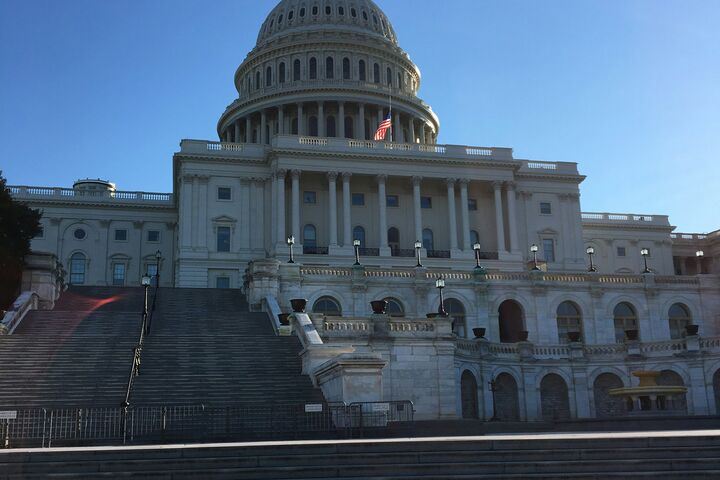 Congressional Building in broad daylight 