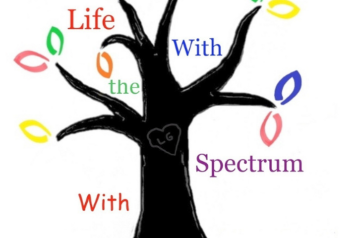 The Life with the Spectrum Tree logo with colorful leaves and the words Life with the Spectrum.