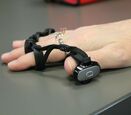 Hand with Tap Strap wearable keyboard