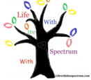 The Life with the Spectrum Tree logo with colorful leaves and the words Life with the Spectrum.